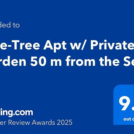 Pine-Tree Apt W/ Private Garden 50 M From The Sea Golem  Zewnętrze zdjęcie